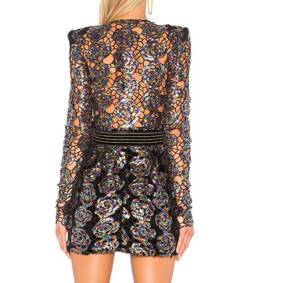 Zhivago Dresses Zhivago Miami Nights Long Sleeve Wrap Sequin Mini Dress Us 8 Nwt Poshmark